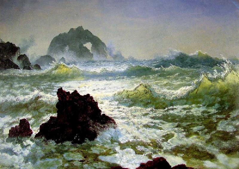 Albert Bierstadt Seal Rock, California Sweden oil painting art